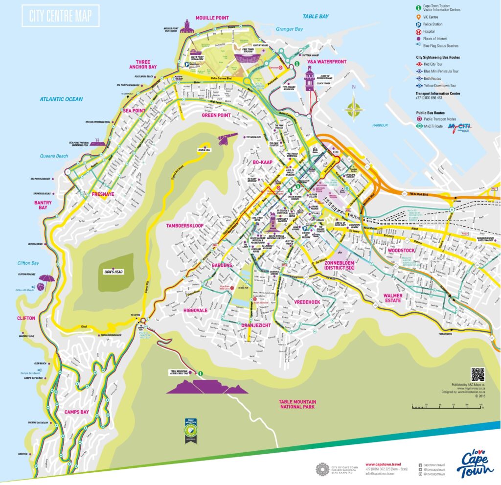 Carte touristique de la ville